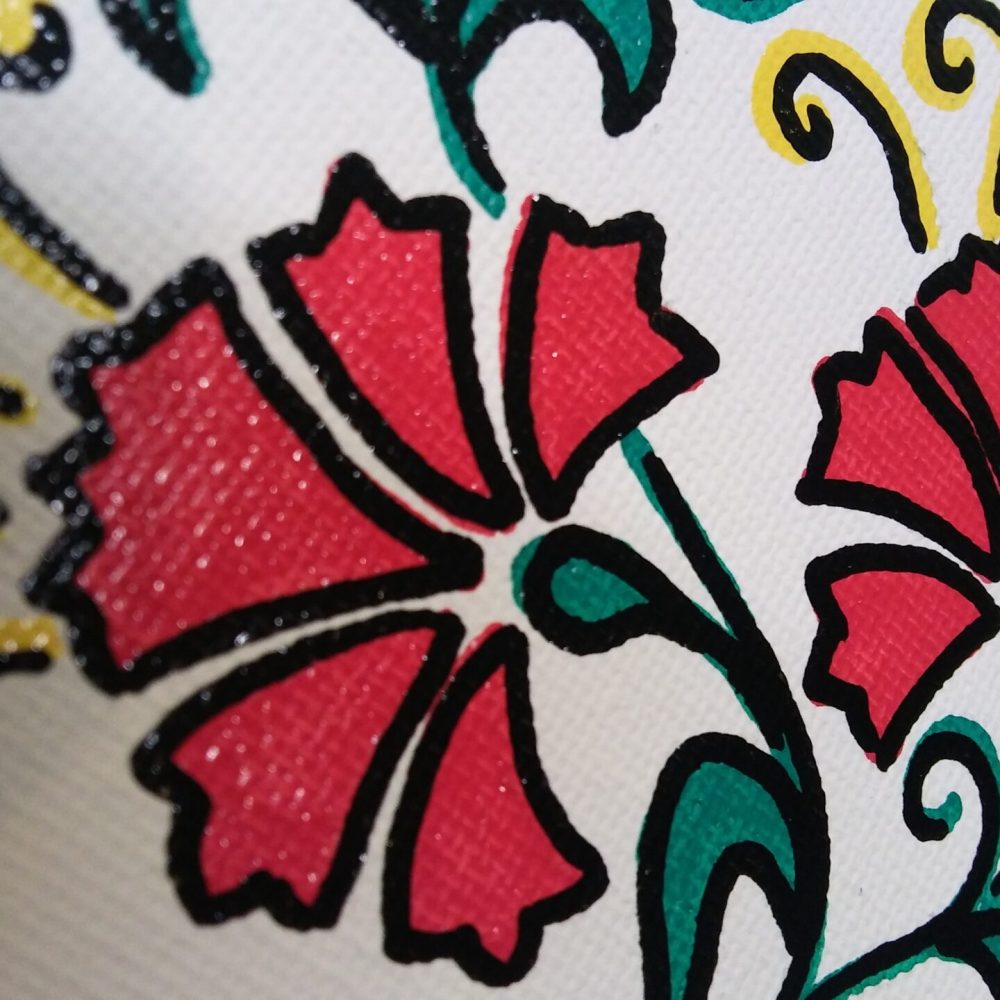 okrasna tablica z napisom